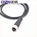 IP67 3 4 5 6 pin M12 C Code Male Female Injection-molded Connector for PVC PUR Cable